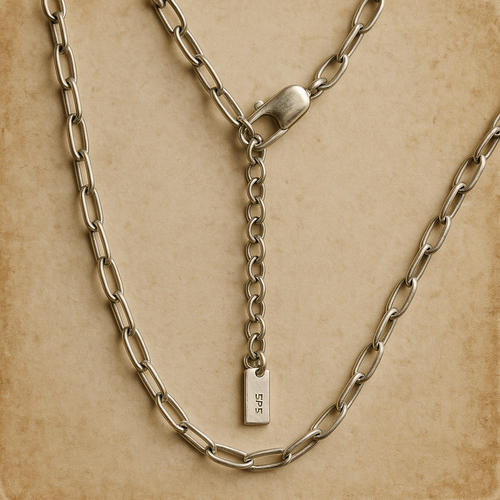 Chaîne Fine Necklace – Sterling Silver Finish