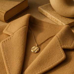 Rivière Pendant Necklace – Gold Finish