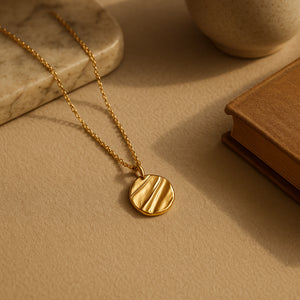 Rivière Pendant Necklace – Gold Finish